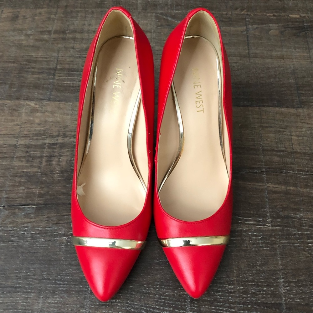 RED NINE WEST HEELS 👠